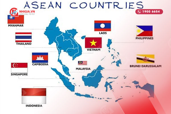các nước thuộc khối ASEAN được miễn thị thực Việt Nam
