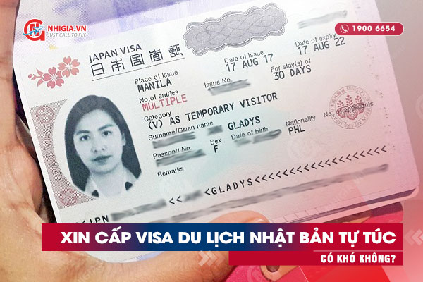 xin visa đi du lịch nhật bản tự túc có khó không?