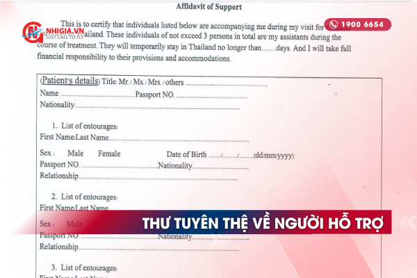 Hồ sơ, giấy tờ xin cấp thị thực y tế Thái Lan